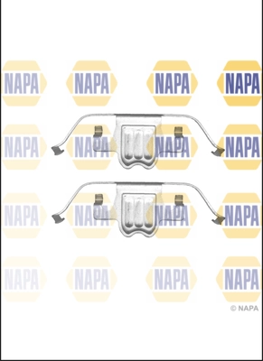 NAPA tartozékkészlet, tárcsafékbetét - NFK1079 - TothCarparts