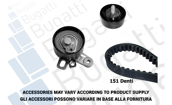 BUGATTI Fogasszíjkészlet - BKCD0330 - TothCarparts