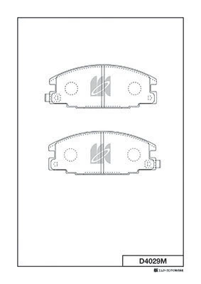 MK Kashiyama fékbetétkészlet, tárcsafék - D4029M - TothCarparts
