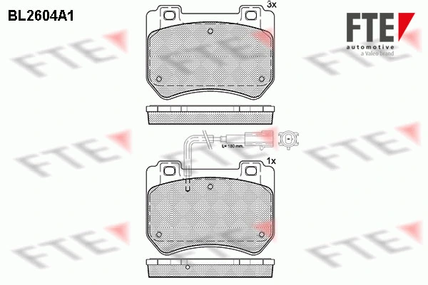 FTE fékbetétkészlet, tárcsafék - 9010854 - TothCarparts