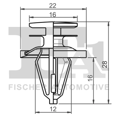 FA1 Patent, dísz-/védőléc - 13-10014.5 - TothCarparts