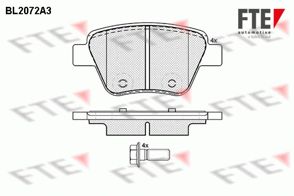 FTE fékbetétkészlet, tárcsafék - 9010656 - TothCarparts