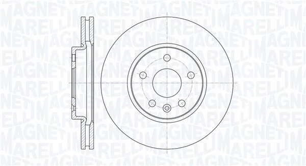 MAGNETI MARELLI féktárcsa - 361302040756 - TothCarparts