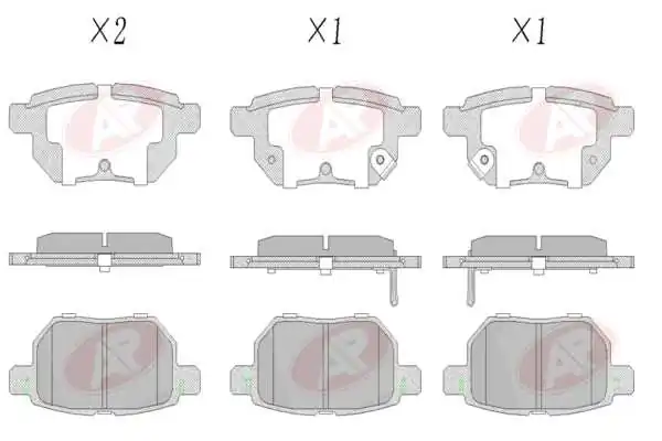 AP-SA fékbetétkészlet, tárcsafék - 5AP1530 - TothCarparts