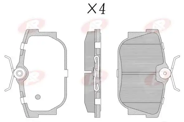 AP-SA fékbetétkészlet, tárcsafék - 5AP1303 - TothCarparts