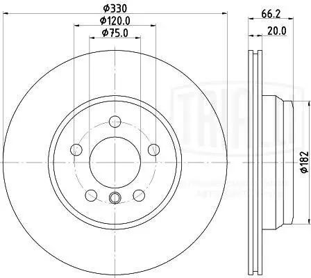 TRIALLI féktárcsa - DF 190414 - TothCarparts