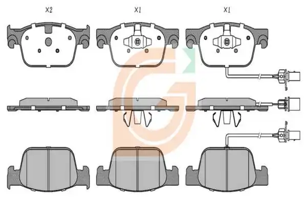 GAMA-SA fékbetétkészlet, tárcsafék - GA10018 - TothCarparts
