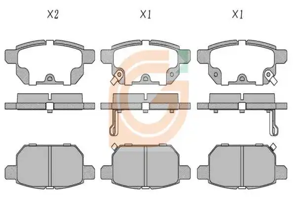 GAMA-SA fékbetétkészlet, tárcsafék - GA20405 - TothCarparts