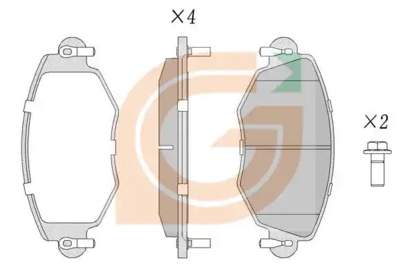 GAMA-SA fékbetétkészlet, tárcsafék - GA10480 - TothCarparts