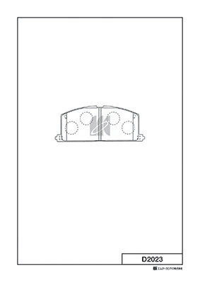 MK Kashiyama fékbetétkészlet, tárcsafék - D2023 - TothCarparts