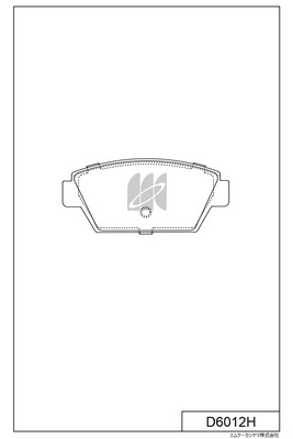 MK Kashiyama fékbetétkészlet, tárcsafék - D6012H - TothCarparts