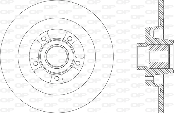 OPEN PARTS féktárcsa - BDA2870.30 - TothCarparts