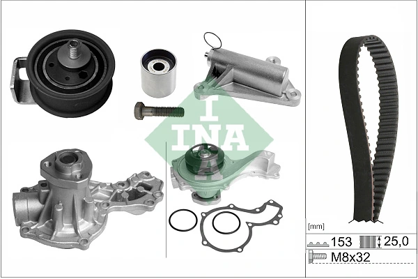 Schaeffler INA Vízpumpa + fogasszíj készlet - 530 0359 30 - TothCarparts