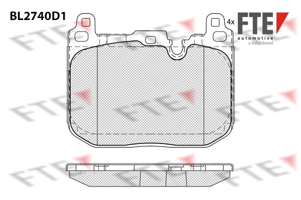 FTE fékbetétkészlet, tárcsafék - 9011093 - TothCarparts