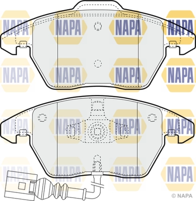 NAPA fékbetétkészlet, tárcsafék - NBP1387 - TothCarparts