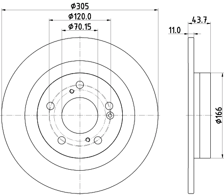 DON féktárcsa - PCD20252 - TothCarparts