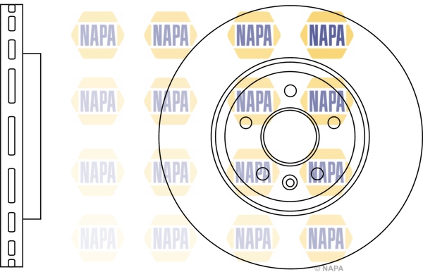NAPA féktárcsa - NBD5317 - TothCarparts