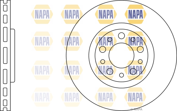 NAPA féktárcsa - NBD5735 - TothCarparts