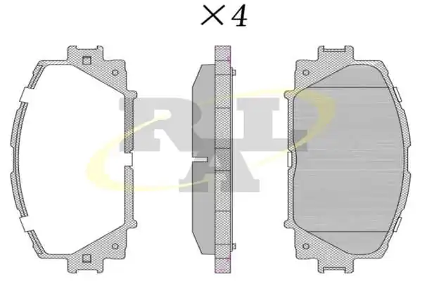 RAL-SA fékbetétkészlet, tárcsafék - RF1333 - TothCarparts