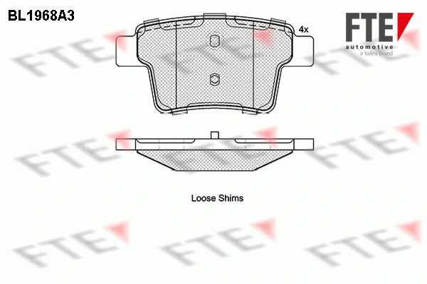 FTE fékbetétkészlet, tárcsafék - 9010551 - TothCarparts