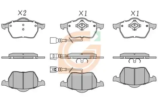 GAMA-SA fékbetétkészlet, tárcsafék - GA10050 - TothCarparts