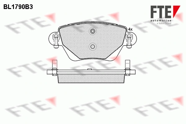 FTE fékbetétkészlet, tárcsafék - 9010362 - TothCarparts