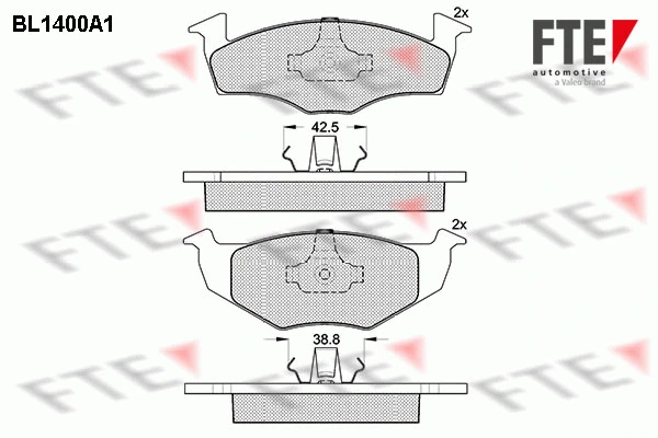 FTE fékbetétkészlet, tárcsafék - 9010173 - TothCarparts