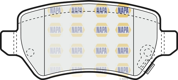 NAPA fékbetétkészlet, tárcsafék - NBP1325 - TothCarparts
