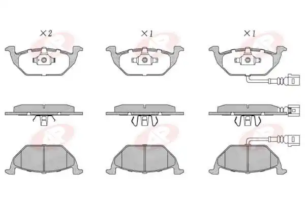 AP-SA fékbetétkészlet, tárcsafék - 5AP692 - TothCarparts