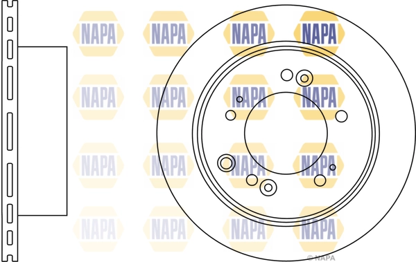 NAPA féktárcsa - NBD5804 - TothCarparts
