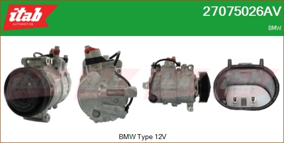 ITAB AUTOMOTIVE kompresszor, klíma - 27075026AV - TothCarparts