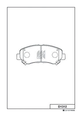 MK Kashiyama fékbetétkészlet, tárcsafék - D1312 - TothCarparts