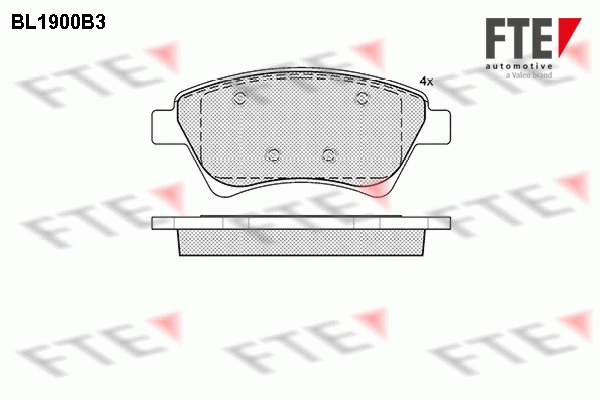 FTE fékbetétkészlet, tárcsafék - 9010489 - TothCarparts