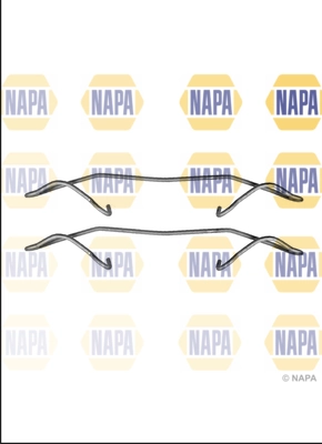 NAPA tartozékkészlet, tárcsafékbetét - NFK1313 - TothCarparts