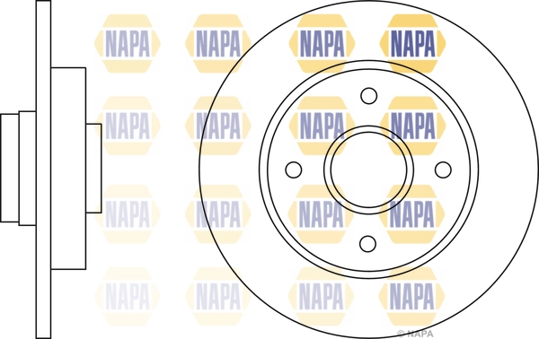 NAPA féktárcsa - NBD5180 - TothCarparts