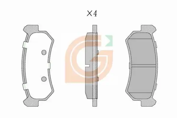 GAMA-SA fékbetétkészlet, tárcsafék - GA20193 - TothCarparts