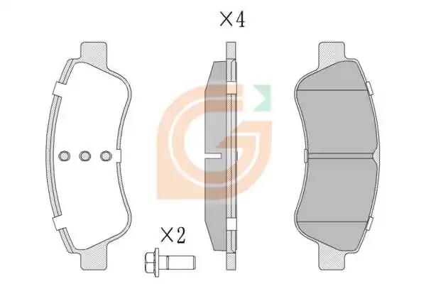GAMA-SA fékbetétkészlet, tárcsafék - GA11136 - TothCarparts