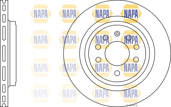 NAPA féktárcsa - NBD5586 - TothCarparts
