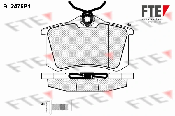 FTE fékbetétkészlet, tárcsafék - 9010758 - TothCarparts