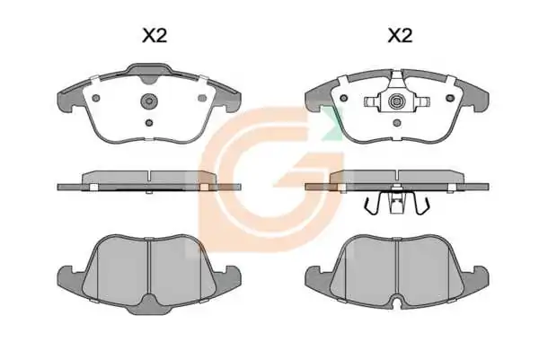 GAMA-SA fékbetétkészlet, tárcsafék - GA10259 - TothCarparts