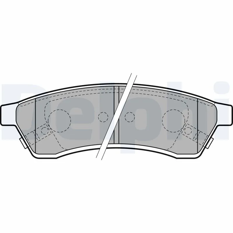 DELPHI fékbetétkészlet, tárcsafék - LP2197-18B1 - TothCarparts
