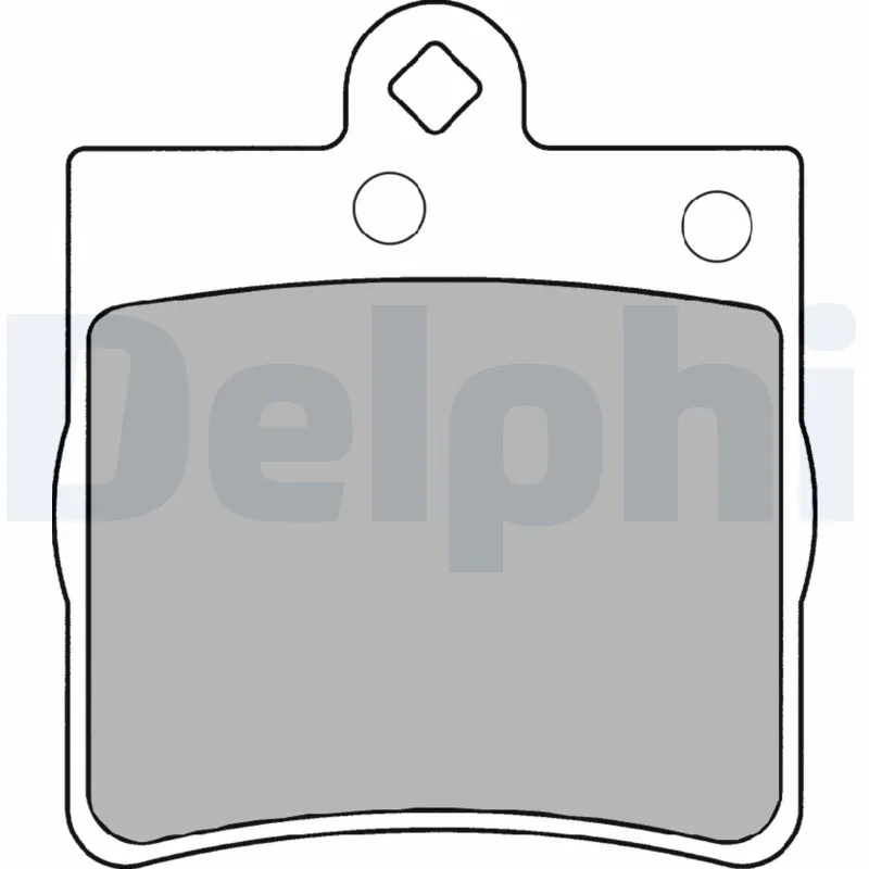 DELPHI fékbetétkészlet, tárcsafék - LP1403-17B1 - TothCarparts