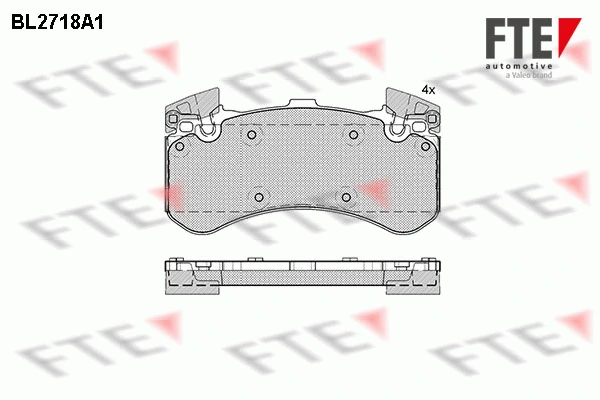 FTE fékbetétkészlet, tárcsafék - 9010943 - TothCarparts