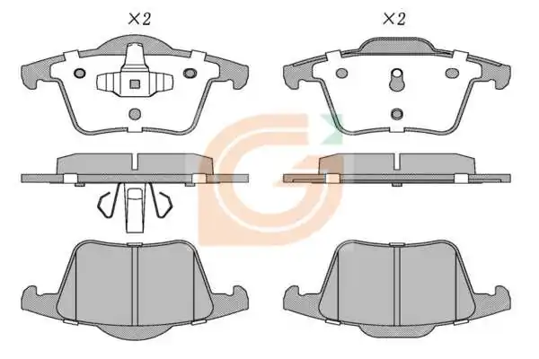 GAMA-SA fékbetétkészlet, tárcsafék - GA20483 - TothCarparts