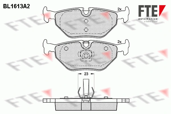 FTE fékbetétkészlet, tárcsafék - 9010248 - TothCarparts