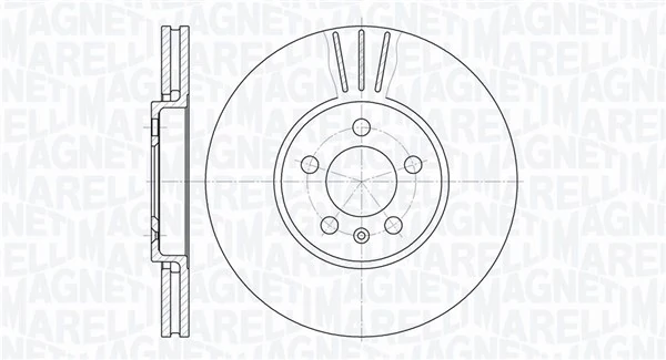 MAGNETI MARELLI féktárcsa - 361302040689 - TothCarparts