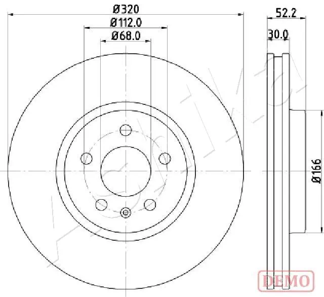 4X4 ESTANFI féktárcsa - EST-60-00-0917C - TothCarparts