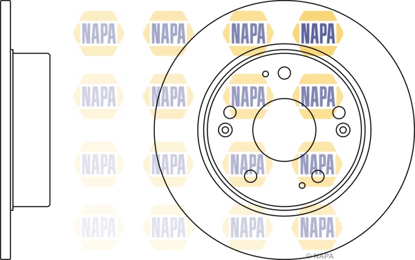 NAPA féktárcsa - NBD5765 - TothCarparts