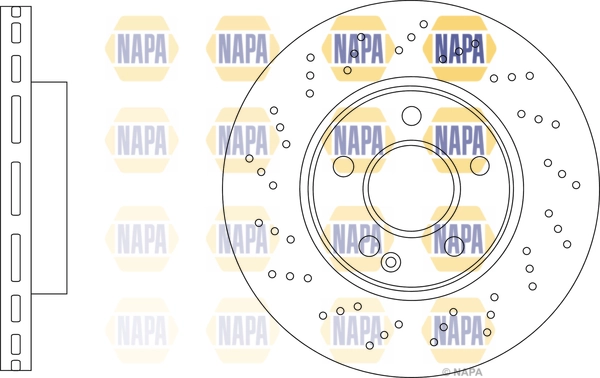 NAPA féktárcsa - NBD5107 - TothCarparts