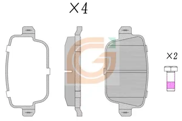 GAMA-SA fékbetétkészlet, tárcsafék - GA20305 - TothCarparts